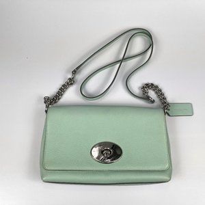 COACH® Crossbody Pebble Grain, Purse, Seaglass (Pantone® 566C)